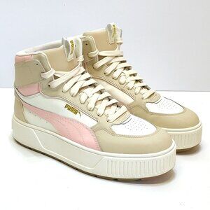 Puma Karmen Rebelle High Top Sneakers 387213-09 Leather Upper Women US 10 EUR 41